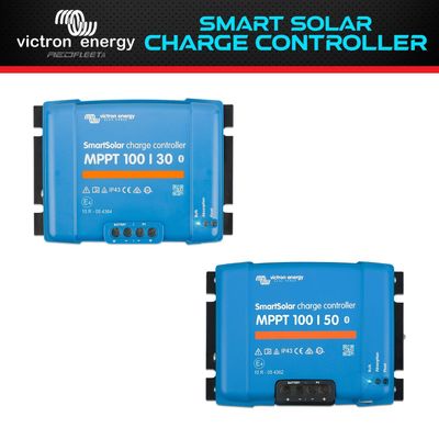 VICTRON SMARTSOLAR MPPT 100V - 30A /50A Solar Battery Charger Controller 12/24V DC Bluetooth