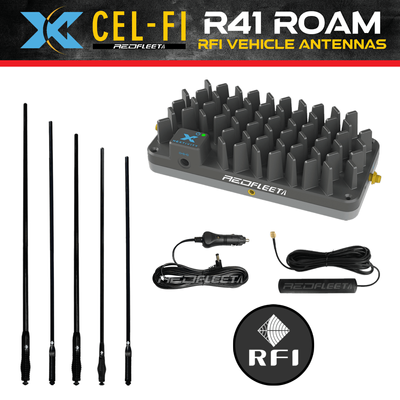 R41 ROAM CEL-FI GO + RFI Antennas Vehicle Car 5G 4G Smart Mobile Signal Booster CD CDR CDQ 8195 8197