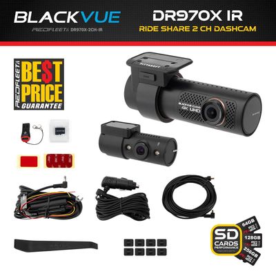 BLACKVUE DR970X Rideshare 4K UHD 60FPS 2 Channel In-Car Vehicle Dash Camera Recording System WiFi