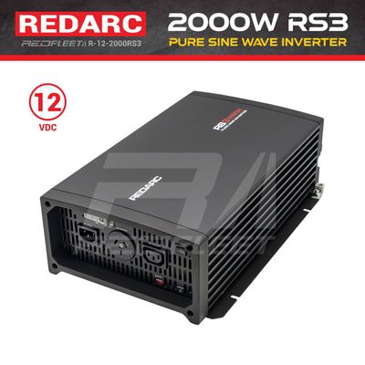REDARC RS3 2000W 12V or 24V DC Pure Sine Wave 240V AC Power Inverter for Vehicles R-12-2000RS3