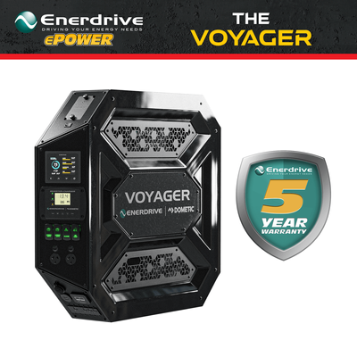 The VOYAGER ENERDRIVE Vehicle Canopy Off-Grid Power System 3000 Watt 100A Inverter-Charger 40A DC