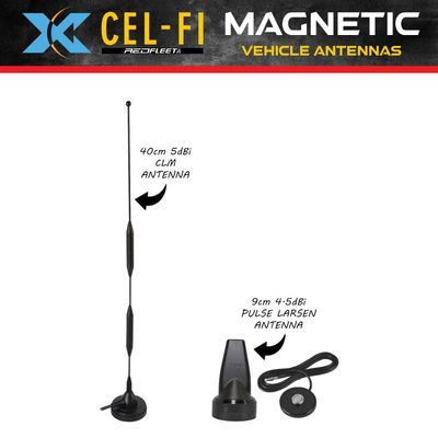 MAGNETIC Vehicle Antennas for CEL-FI GO 4G 3G Smart Mobile Signal Booster