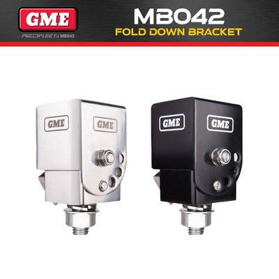 GME MB042 MB042B Chrome or Black Universal Antenna Fold Down Bracket
