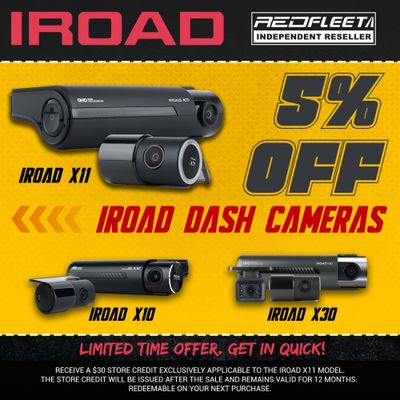 IROAD X10 2160p 4K UHD 30FPS 2 Channel In-Car Vehicle Dash Camera Recording System WiFi &amp; GPS
