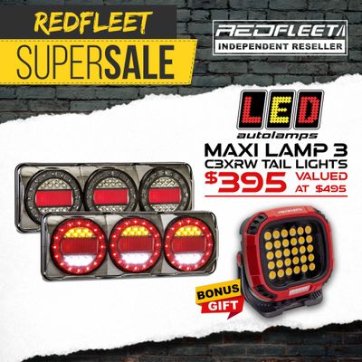 REDFLEET SUPER SALE Genuine MAXILAMP 3 Series Tail Indicator Reverse Tail Lights C3XRWB C3XRW