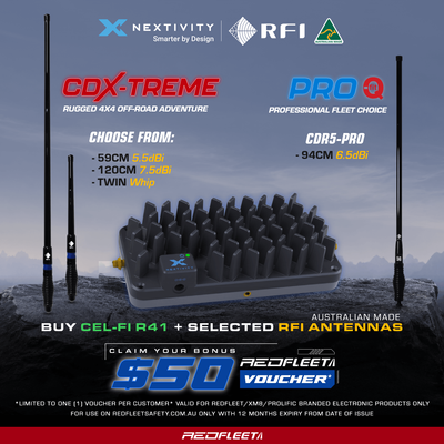 CDX PROMO - R41 CEL-FI GO RFI CDX-TREME Rugged Antenna 4X4 Offroad Adventure