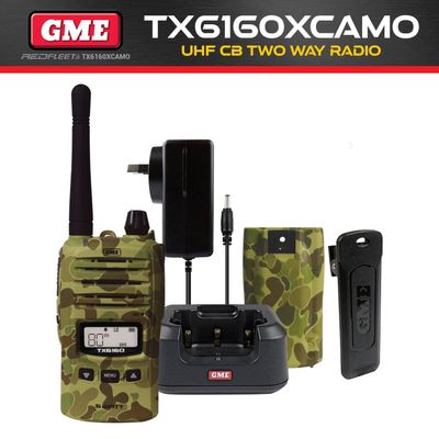 GME TX6160XCAMO Camoflauge IP67 UHF CB Handheld Portable Two Way Radio