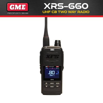 GME XRS-660 IP67 UHF CB Handheld Portable Two Way Radio With Bluetooth