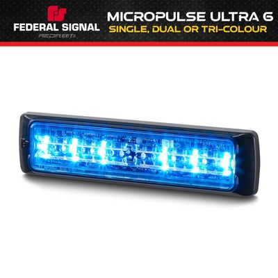 FEDSIG MicroPulse&reg; Ultra 6 Single Dual Tri Colour L.E.D. Warning Emergency Vehicle Perimeter Lights