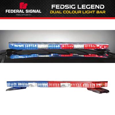 FEDSIG Legend&reg; LPX Discrete Solaris ROC L.E.D. Emergency Vehicle Roof Top Warning Light Bar