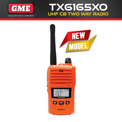 GME TX6165XO IP67 UHF CB Handheld Portable Two Way Radio TX6165X