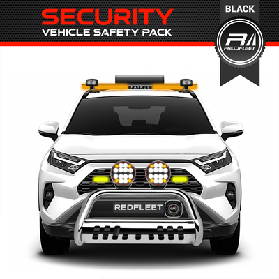 SECURITY *BLACK SPEC* REDFLEET Night Patrol Guard Vehicle Safety Lighting Warning Amber Yellow Pack