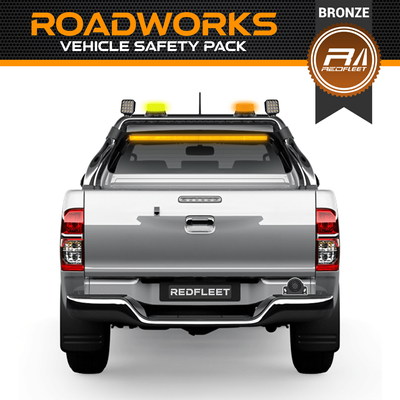 ROADWORKS *BRONZE SPEC* Vehicle Safety Emergency Amber Yellow Lighting Warning Pack