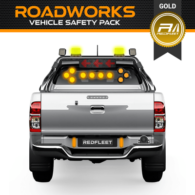 ROADWORKS *GOLD SPEC* Vehicle Safety Emergency Amber Yellow Lighting Warning Pack