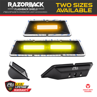 RAZORBACK V2 Flashback Shield REDFLEET CORE 12D "Dual-Colour" L.E.D. Warning Lights