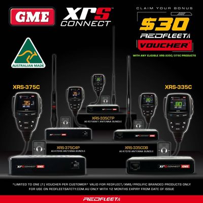 GME XRS UHF RADIO Promotional Sale by REDFLEET - XRS-335C XRS-375C XRS-335COB XRS-335CTP XRS-375C4P
