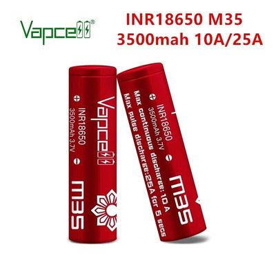 Vapcell INR18650 M35 mAH 3.7 V Twin Pack + Case