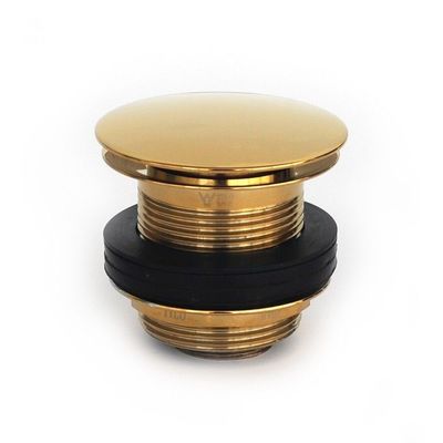 Bath Waste | Premium - 40mm Gold - Dome - Pull-Out Pop-Up Bath Waste - Code: TW-26G