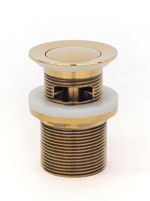 Basin Waste | Premium - 32x40mm - Gold - Pull-Out Pop-Up Basin Waste - Code: TWS-21G