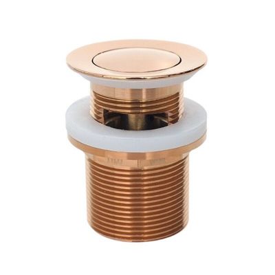 Basin Waste | Premium - 32x40mm Rose Gold - Pull-Out Pop-Up Waste - Code: TWS-21RG