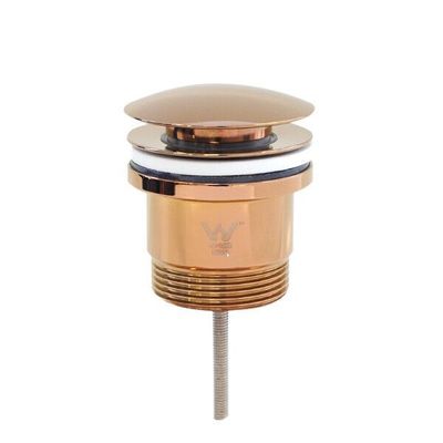 Basin Waste | 32x40mm - Rose Gold - Dome - 2 Piece Bolt Style Basin Waste - Code: TWS-082RG