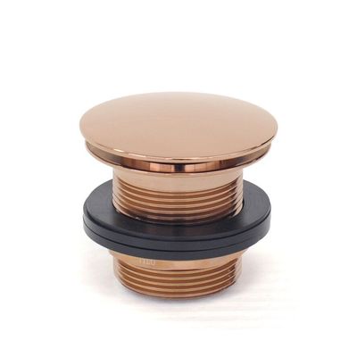 Bath Waste | Premium | 40mm Rose Gold - Dome - Pull-Out Pop-Up Bath Waste - Code:TW-26RG