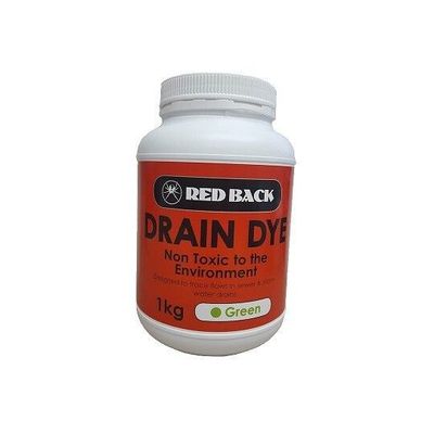Drain Dye - Bulk Green - 1kg pack - Code: RED402Bulk Green