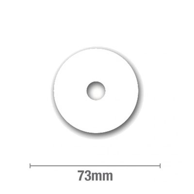 Cover Plate - 16mm Flat PEX Adhesive Round - White - 10 Pack - Code: CPRDE16PEXST