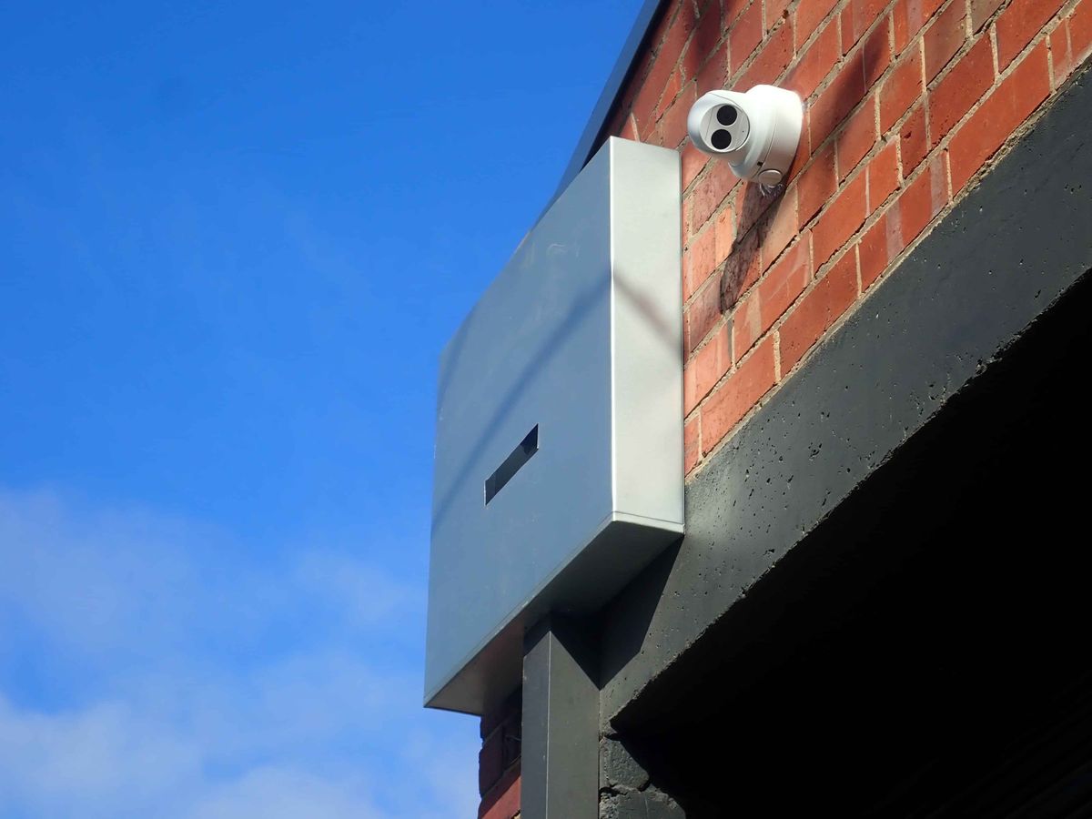Example of a common non-compliant rain head