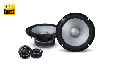 Alpine S2-S65C 6-1/2 Inch 2-Way Hi-Res Audio Component