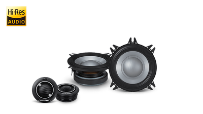 Alpine S2-S40C 4 inch 2- way Hi-Res Audio Component