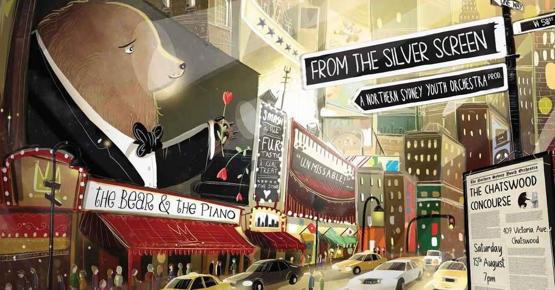 From the Silver Screen — NSYO concert, Saturday 15 August 2026, 7pm, The Concourse, Chatswood