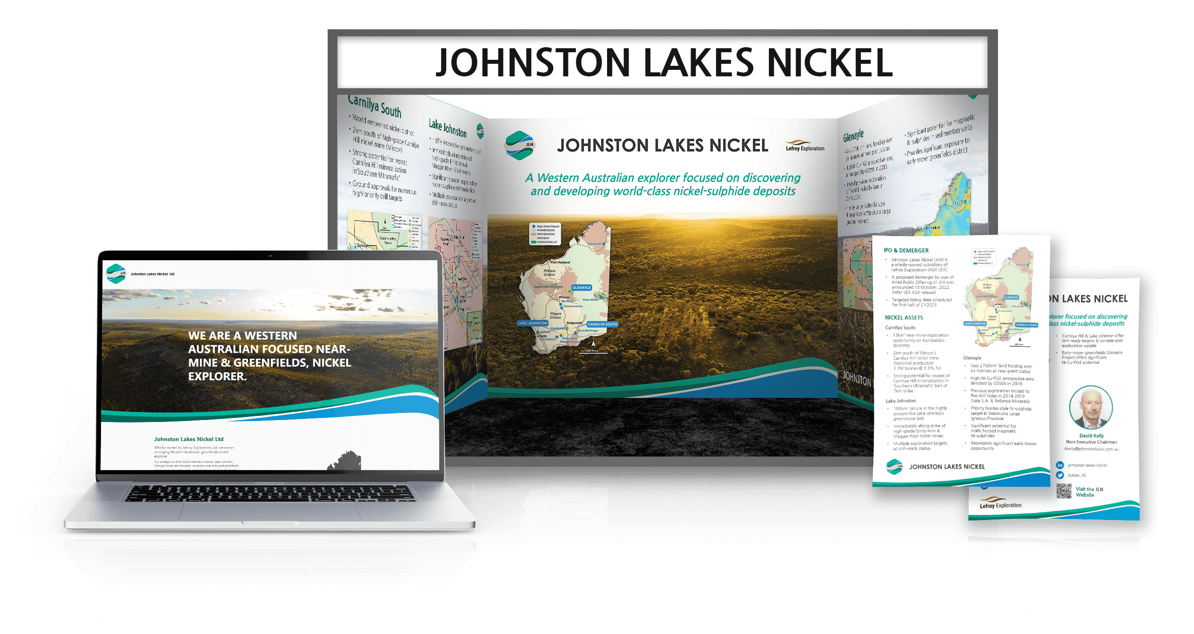 Johnston Lakes Nickel Booth Collateral Design