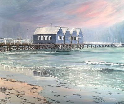 Busselton Jetty - Red in the Morning, Sailors Warning