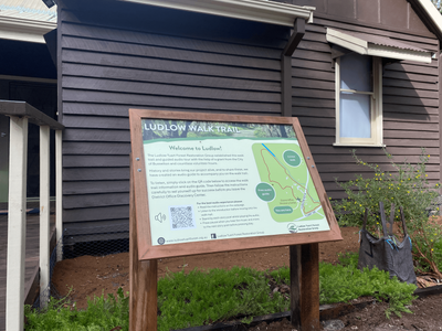 Ludlow Settlement Trail Sign