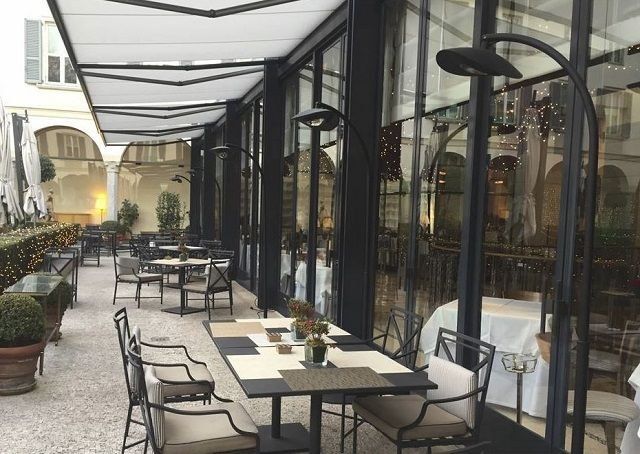 BellaSole heat lamp provides luxurious warmth at hotel