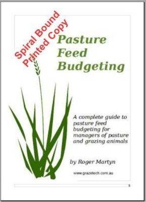 Feed budgeting for pastures - spiral bound hard copy version