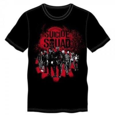 Suicide Squad Group Black Tee (2XL)