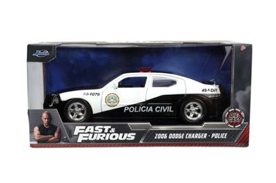 Fast &amp; Furious - 2006 Dodge Charger Police Car 1:24 Scale
