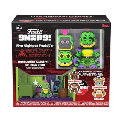 Five Night at Freddy&#039;s: Security Breach - Montgomery Gator&#039;s Room Snap Playset