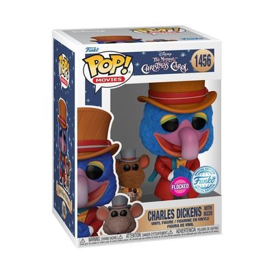 The Muppet&#039;s Christmas Carol - Gonzo with Rizzo US Exclusive Flocked Pop! Vinyl