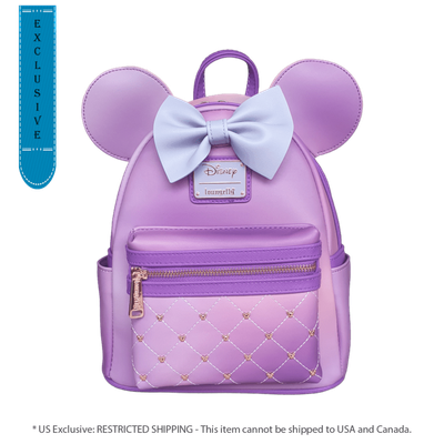 Disney - Minnie Mouse Pink Quilted US Exclusive Mini Backpack