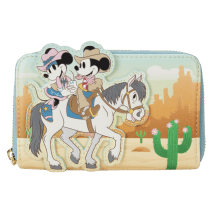 Disney - Western Mickey &amp; Minnie Zip Around Wallet