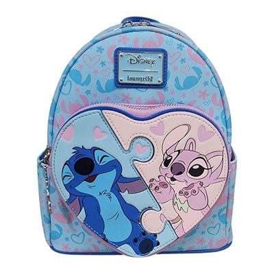 Disney - Stitch &amp; Angel Heart Puzzle US Exclusive Mini Backpack