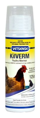 Kilverm Poultry wormer 125mL