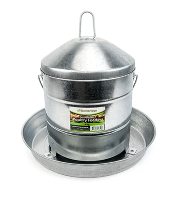 Galvanised Poultry Feeder 9kg