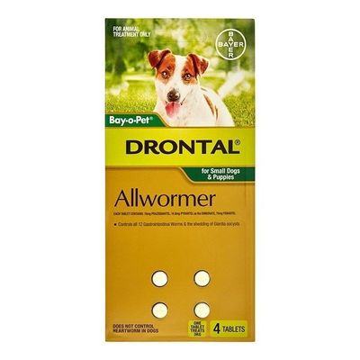 Drontal Sml DogTablets x 4