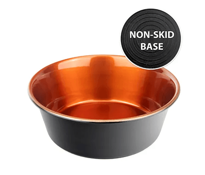 Non Skid Copper Stainless Bowl 1.9L
