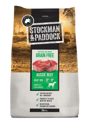 Stockman &amp; Paddock Grain Free Beef 20kg