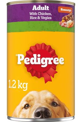 Pedigree Homestyle Chicken, Rice &amp; Vegies 12 x 1.2kg